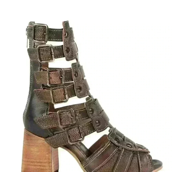 NEW FREEBIRD BY STEVEN Zeus Sandal’s  Zane Black BOOT  Size  7 Bohemian - Picture 5 of 10